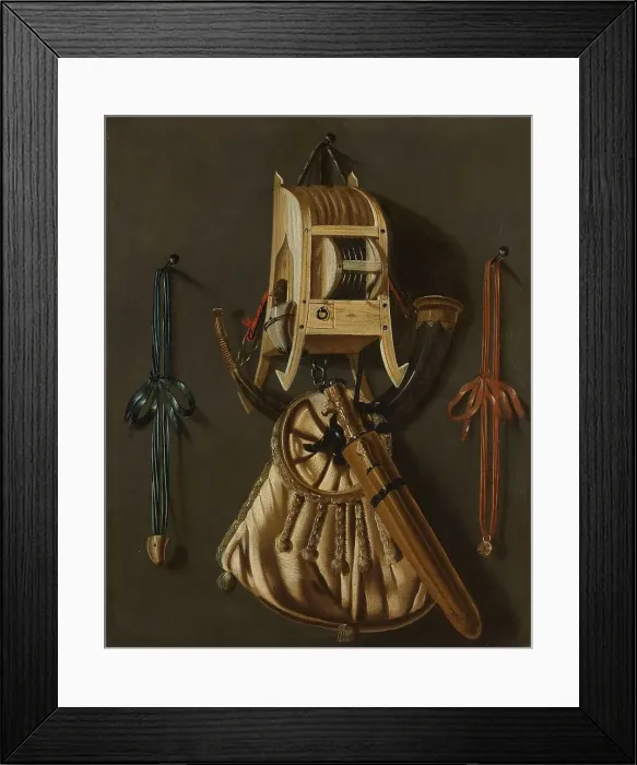 Framed Print : Still Life with Implements of the Hunt, 1670-1686. Creator: Johannes Leemans Framed Print : Still Life with Implements of the Hunt, 1670-1686. Creator: Johannes Leemans