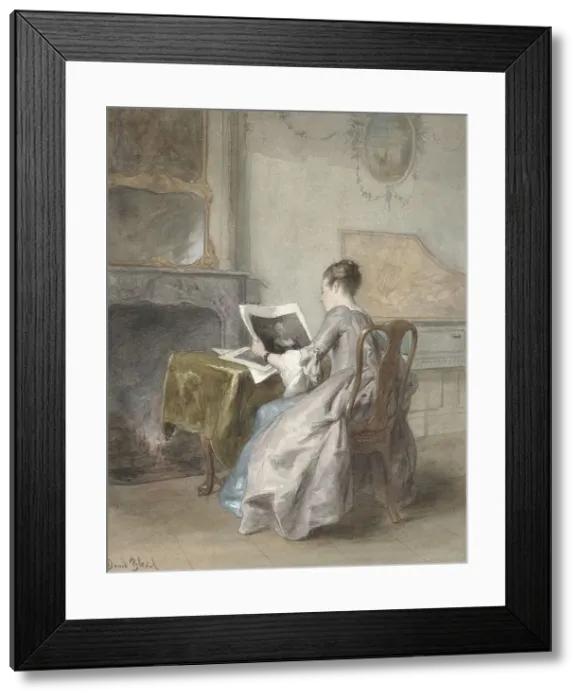 Framed Print : Artist, 1831-1892. Creator: David Joseph Bles Framed Print : Artist, 1831-1892. Creator: David Joseph Bles