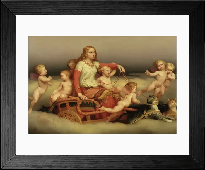 Framed Print : Freyja Seeking her Husband, 1852. Creator: Nils Jakob Blommer Framed Print : Freyja Seeking her Husband, 1852. Creator: Nils Jakob Blommer