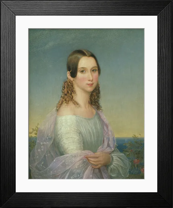 Framed Print : Eugénie, 1830-1889, Princess of Sweden and Norway, 1846. Creator: Nils Jakob Blommer Framed Print : Eugénie, 1830-1889, Princess of Sweden and Norway, 1846. Creator: Nils Jakob Blommer