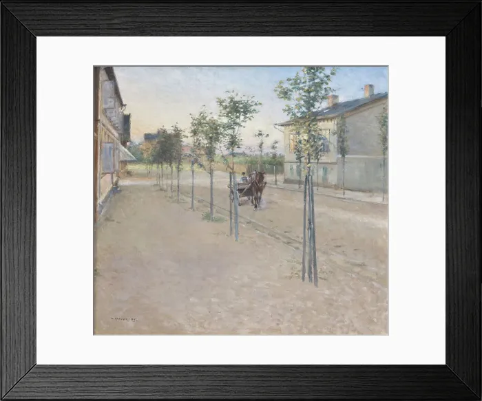 Framed Print : Evening in Varberg, 1892. Creator: Nils Kreuger Framed Print : Evening in Varberg, 1892. Creator: Nils Kreuger
