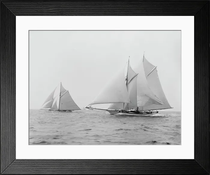 Framed Print : Quickstep and Gloriana, August 6, 1892, 1892 Aug 6. Creator: Unknown Framed Print : Quickstep and Gloriana, August 6, 1892, 1892 Aug 6. Creator: Unknown