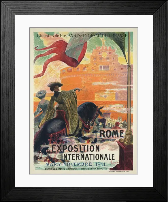 Framed Print : Rome Exposition Internationale, Mars - Novembre 1911, 1911. Creator: Rochegrosse, Georges Antoine (1859-1938) Framed Print : Rome Exposition Internationale, Mars - Novembre 1911, 1911. Creator: Rochegrosse, Georges Antoine (1859-1938)