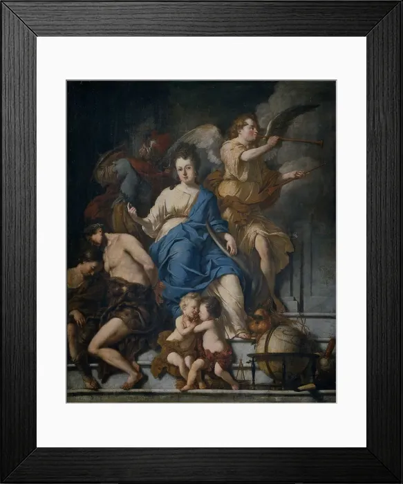 Framed Print : Allegory of the Treaty of Ryswick, 1697, 1698. Creator: Johannes Voorhout Framed Print : Allegory of the Treaty of Ryswick, 1697, 1698. Creator: Johannes Voorhout