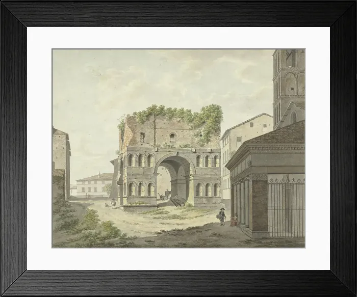 Framed Print : The Arch of Janus quadrifons and part of San Giorgio in Velabro in Rome, 1761-1817. Creator: Daniel Dupré Framed Print : The Arch of Janus quadrifons and part of San Giorgio in Velabro in Rome, 1761-1817. Creator: Daniel Dupré