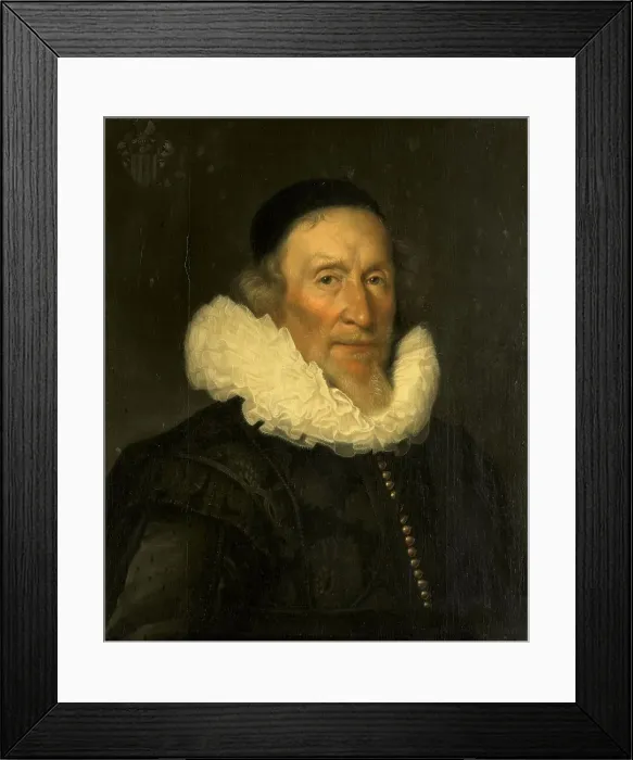 Framed Print : Portrait of Jacob Gerritsz van der Mij (1559 / 60-1635?), 1630. Creator: Joris van Schooten Framed Print : Portrait of Jacob Gerritsz van der Mij (1559 / 60-1635?), 1630. Creator: Joris van Schooten
