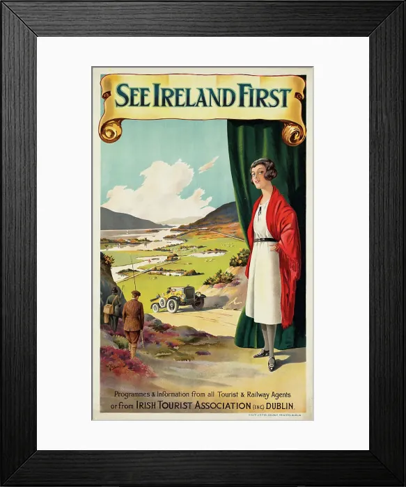 Framed Print : See Ireland First, c. 1925. Creator: Till, Walter (1880-1930) Framed Print : See Ireland First, c. 1925. Creator: Till, Walter (1880-1930)