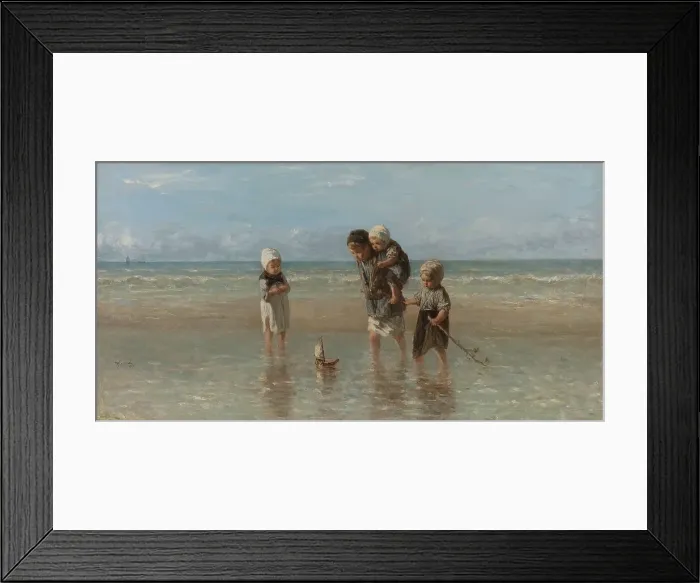 Framed Print : Children of the Sea, 1872. Creator: Jozef Israels Framed Print : Children of the Sea, 1872. Creator: Jozef Israels