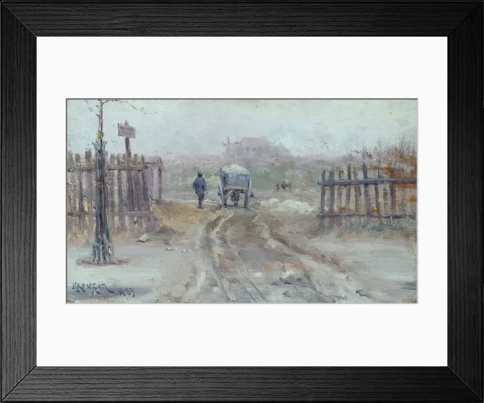 Framed Print : French Landscape, 1883. Creator: Nils Kreuger Framed Print : French Landscape, 1883. Creator: Nils Kreuger