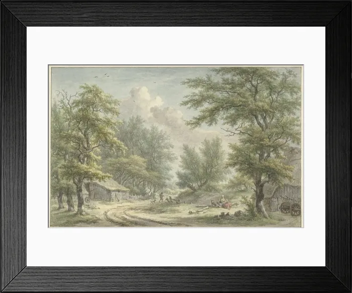 Framed Print : Landscape near Eext, Drenthe, 1806. Creator: Egbert van Drielst Framed Print : Landscape near Eext, Drenthe, 1806. Creator: Egbert van Drielst