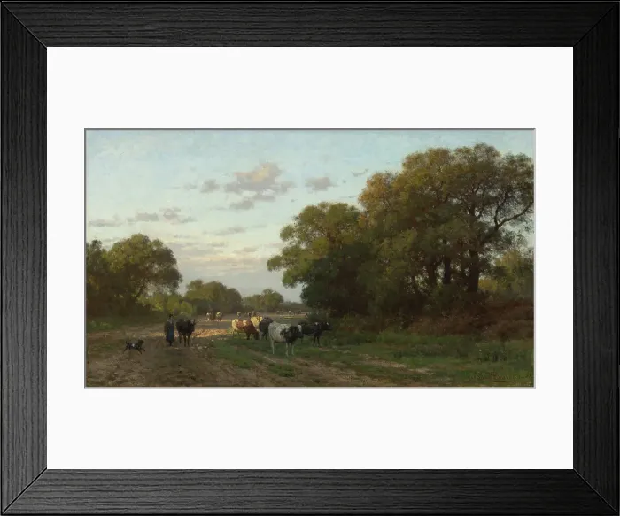 Framed Print : Landscape in Drenthe, 1882. Creator: Julius Jacobus van de Sande Bakhuyzen Framed Print : Landscape in Drenthe, 1882. Creator: Julius Jacobus van de Sande Bakhuyzen