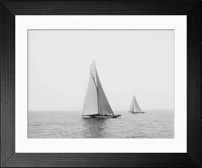 Framed Print : Columbia and Defender, Aug. 12, 1899, c1899. Creator: Unknown Framed Print : Columbia and Defender, Aug. 12, 1899, c1899. Creator: Unknown