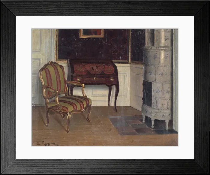 Framed Print : Gripsholm Castle, the princess's cabinet, 1880. Creator: Nils Kreuger Framed Print : Gripsholm Castle, the princess's cabinet, 1880. Creator: Nils Kreuger