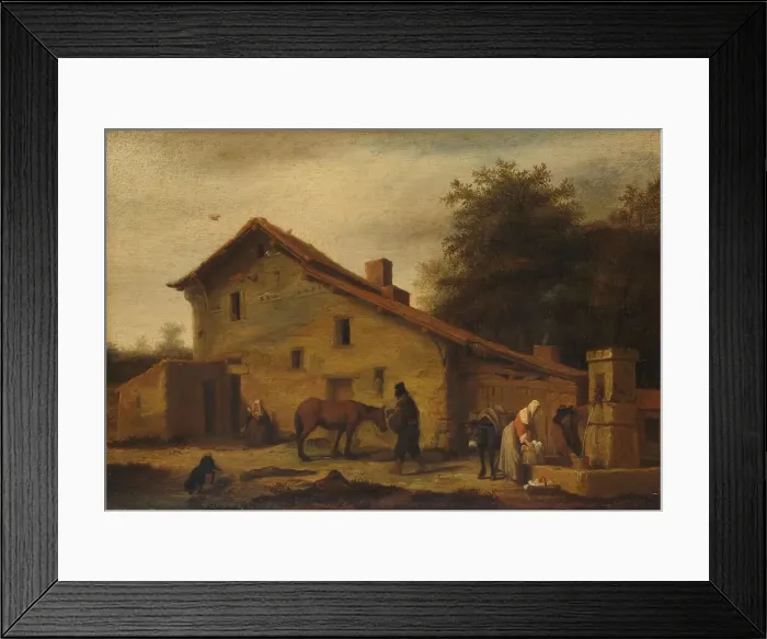 Framed Print : An Inn in the Neighborhood of Nantes, 1640-1660. Creator: Lambert Doomer Framed Print : An Inn in the Neighborhood of Nantes, 1640-1660. Creator: Lambert Doomer
