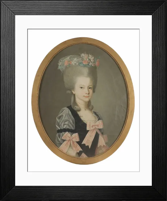 Framed Print : Brita Charlotta Wattrang (1775-1850), married to Baron Otto Ludvig Benedikt Wrangel... 1791. Creator: Nils Schillmark Framed Print : Brita Charlotta Wattrang (1775-1850), married to Baron Otto Ludvig Benedikt Wrangel... 1791. Creator: Nils Schillmark