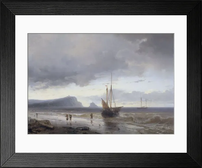 Framed Print : Along the Coast, 1840-1850. Creator: Johan Hendrick Louis Meijer Framed Print : Along the Coast, 1840-1850. Creator: Johan Hendrick Louis Meijer