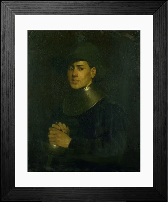 Framed Print : The Cavalier, 1870-1900. Creator: Louis Mettling Framed Print : The Cavalier, 1870-1900. Creator: Louis Mettling