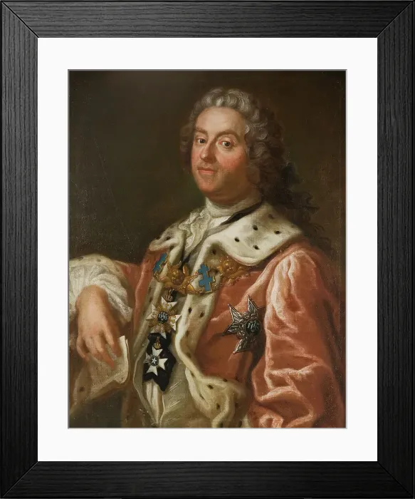 Framed Print : Carl Gustaf Tessin, 1695-1770, 1750. Creator: Olof Arenius Framed Print : Carl Gustaf Tessin, 1695-1770, 1750. Creator: Olof Arenius