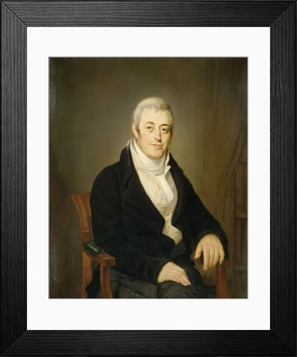 Framed Print : Portrait of Jonas Daniel Meijer (1780-1834), 1810-1830. Creator: Louis Moritz Framed Print : Portrait of Jonas Daniel Meijer (1780-1834), 1810-1830. Creator: Louis Moritz