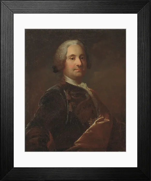 Framed Print : Carl Harleman, 1700-1753, c18th century. Creator: Olof Arenius Framed Print : Carl Harleman, 1700-1753, c18th century. Creator: Olof Arenius
