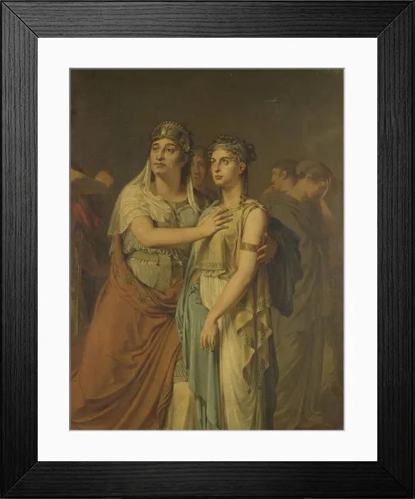 Framed Print : Joanna Cornelia Ziesenis-Wattier and Geertruida Jacoba Grevelink-Hilverdink... 1800-1813. Creator: Louis Moritz Framed Print : Joanna Cornelia Ziesenis-Wattier and Geertruida Jacoba Grevelink-Hilverdink... 1800-1813. Creator: Louis Moritz