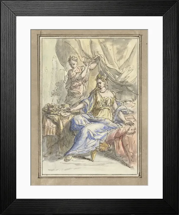 Framed Print : Cleopatra, 1677-1755. Creator: Elias van Nijmegen Framed Print : Cleopatra, 1677-1755. Creator: Elias van Nijmegen
