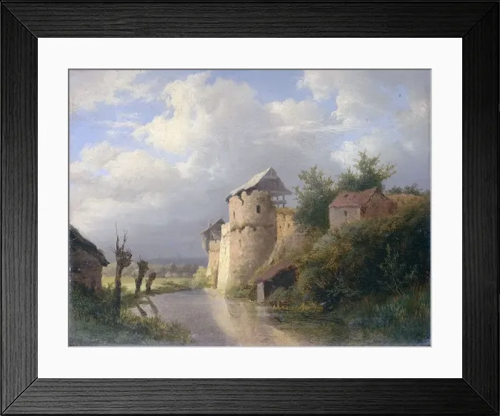 Framed Print : The Old Fortress, 1840-1860. Creator: Louwrens Hanedoes Framed Print : The Old Fortress, 1840-1860. Creator: Louwrens Hanedoes