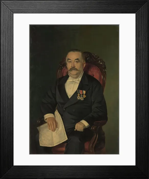 Framed Print : Johan François Adriaan Cateau van Rosevelt... 1885. Creator: Lovera Framed Print : Johan François Adriaan Cateau van Rosevelt... 1885. Creator: Lovera