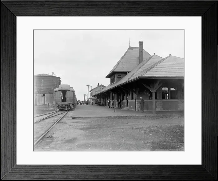 Framed Print : Kasota Station, between 1880 and 1899. Creator: Unknown Framed Print : Kasota Station, between 1880 and 1899. Creator: Unknown