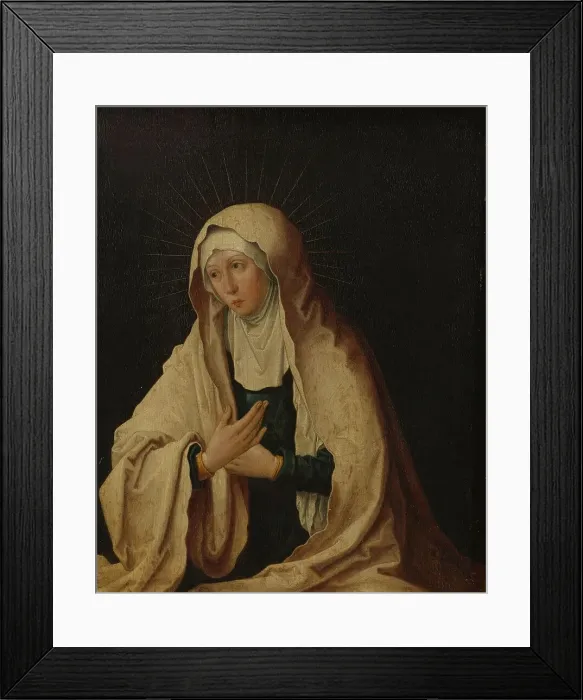 Framed Print : Virgin Mary, c.1557-c.1600. Creator: Lucas van Leyden (copy after) Framed Print : Virgin Mary, c.1557-c.1600. Creator: Lucas van Leyden (copy after)