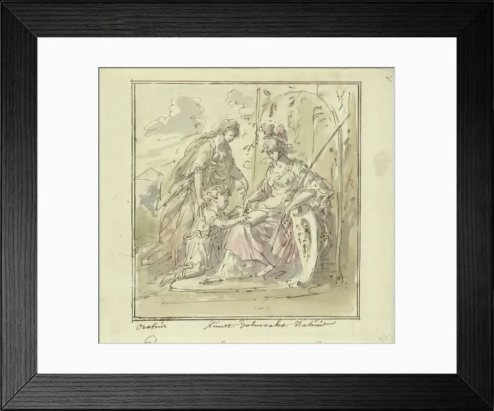 Framed Print : Art perfects Nature, 1677-1755. Creator: Elias van Nijmegen Framed Print : Art perfects Nature, 1677-1755. Creator: Elias van Nijmegen