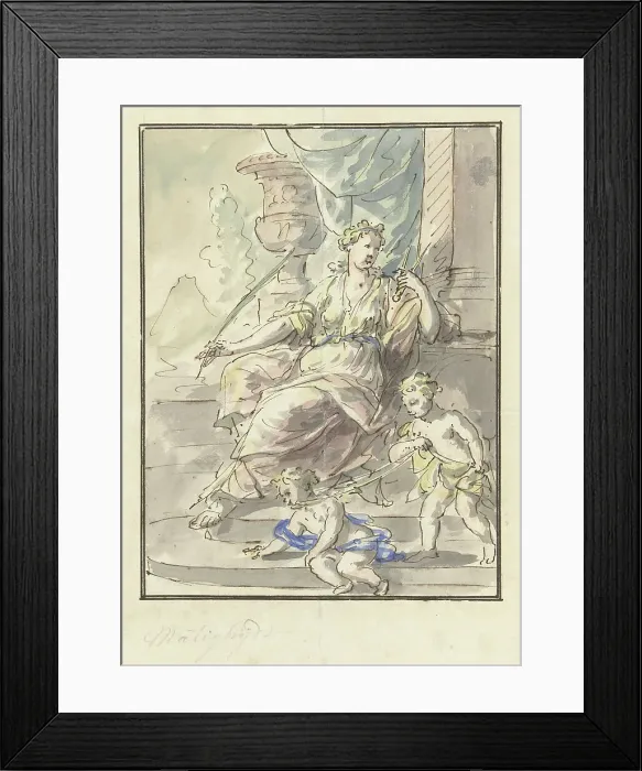 Framed Print : The Temperance, 1677-1755. Creator: Elias van Nijmegen Framed Print : The Temperance, 1677-1755. Creator: Elias van Nijmegen