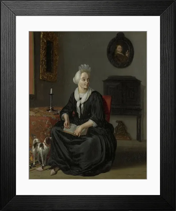 Framed Print : Anna de Hooghe (1645-1717). The Painter's fourth Wife, 1693-1708. Creator: Ludolf Bakhuizen Framed Print : Anna de Hooghe (1645-1717). The Painter's fourth Wife, 1693-1708. Creator: Ludolf Bakhuizen