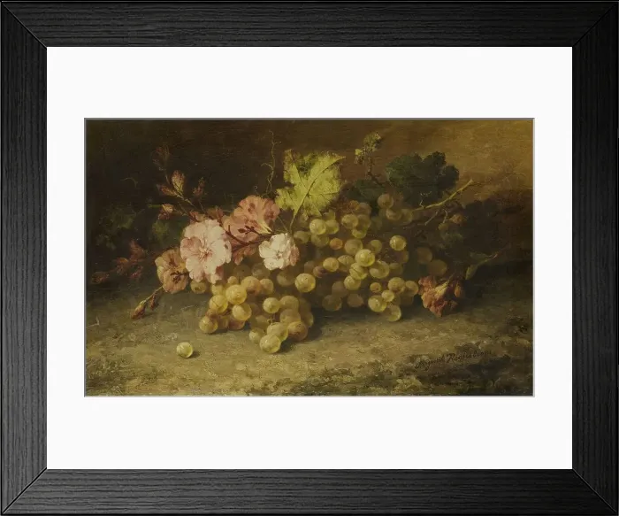 Framed Print : Still Life with Grapes, c.1880-c.1896. Creator: Marguerite Roosenboom Framed Print : Still Life with Grapes, c.1880-c.1896. Creator: Marguerite Roosenboom