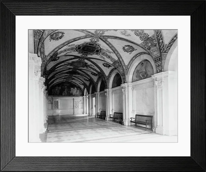 Framed Print : Library of Congress, South Hall, entrance pavilion, c1900. Creator: Unknown Framed Print : Library of Congress, South Hall, entrance pavilion, c1900. Creator: Unknown