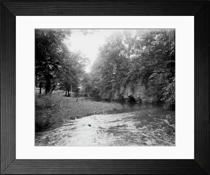 Framed Print : Grotto, Mill Creek Park, near Batavia, The, between 1880 and 1899. Creator: Unknown Framed Print : Grotto, Mill Creek Park, near Batavia, The, between 1880 and 1899. Creator: Unknown