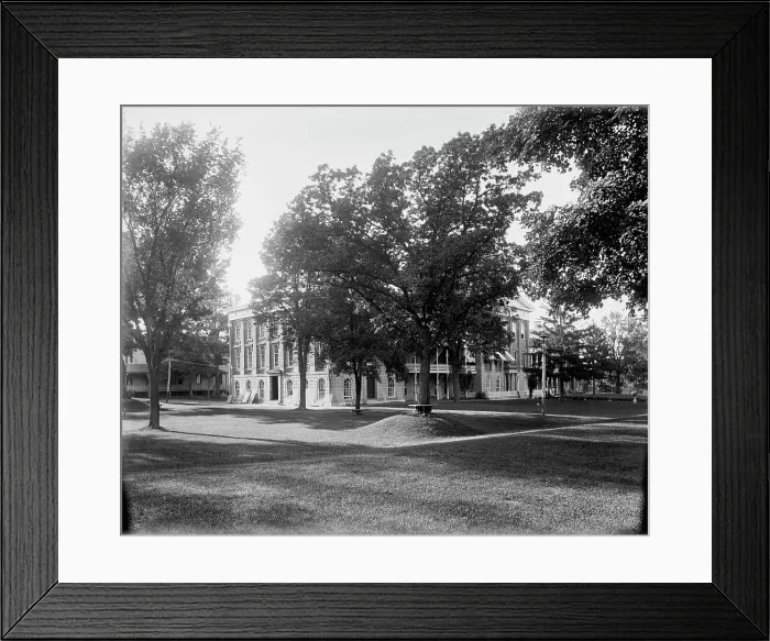 Framed Print : Deaf and Dumb Asylum, Jacksonville, Ill. between 1880 and 1901. Creator: Unknown Framed Print : Deaf and Dumb Asylum, Jacksonville, Ill. between 1880 and 1901. Creator: Unknown