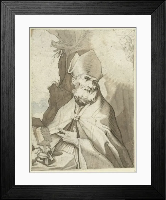 Framed Print : The Holy Severus, 1616-1624. Creator: Gerard ter Borch I Framed Print : The Holy Severus, 1616-1624. Creator: Gerard ter Borch I