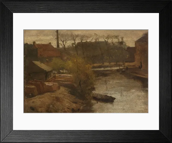 Framed Print : The Noord-West-Buitensingel in The Hague, c.1863. Creator: Matthijs Maris Framed Print : The Noord-West-Buitensingel in The Hague, c.1863. Creator: Matthijs Maris