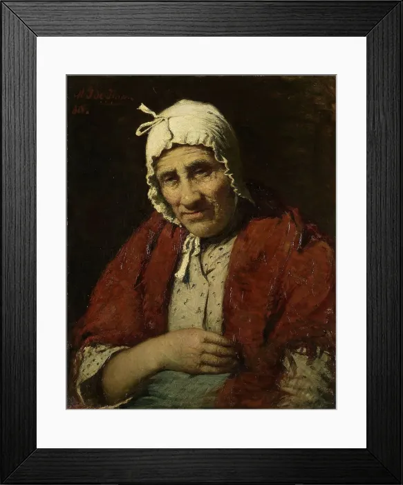 Framed Print : Old Jewish Woman, 1880. Creator: Meijer Isaac de Haan Framed Print : Old Jewish Woman, 1880. Creator: Meijer Isaac de Haan