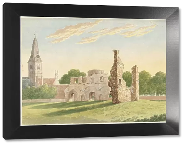 The ruin of the Rijnsburg abbey, 1812. Creator: Gerardus Johannes Verburgh