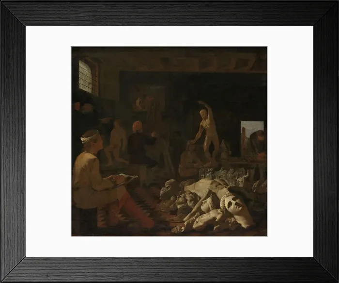 Framed Print : A Painter's Studio, c.1646-c.1650. Creator: Michiel Sweerts Framed Print : A Painter's Studio, c.1646-c.1650. Creator: Michiel Sweerts