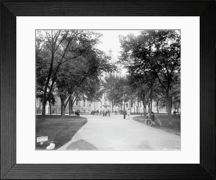 Framed Print : Madison, Wis. in Capitol Park, c1898. Creator: Unknown Framed Print : Madison, Wis. in Capitol Park, c1898. Creator: Unknown