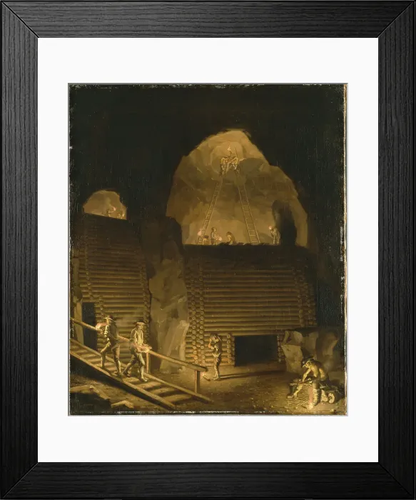 Framed Print : Falun Copper Mine, c18th century. Creator: Per Hillestrom Framed Print : Falun Copper Mine, c18th century. Creator: Per Hillestrom