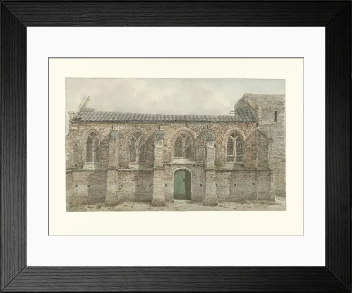 Framed Print : Old Church of Vaassen, 1852. Creator: Gerrit Hulseboom Framed Print : Old Church of Vaassen, 1852. Creator: Gerrit Hulseboom