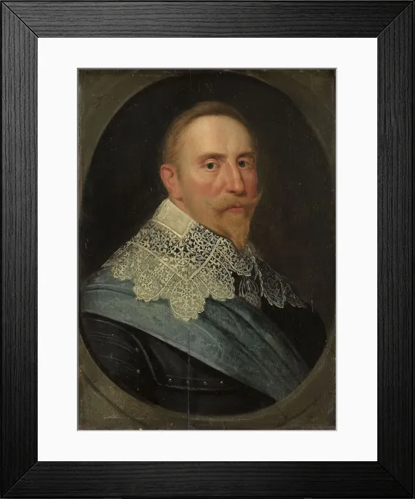 Framed Print : Portrait of Gustav II Adolf (1594-1632), King of Sweden, in or after c.1633. Creator: Unknown Framed Print : Portrait of Gustav II Adolf (1594-1632), King of Sweden, in or after c.1633. Creator: Unknown