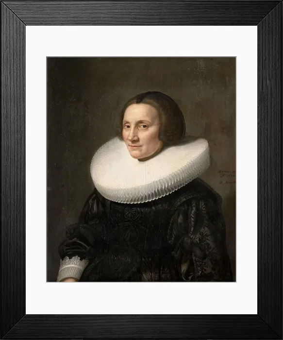Framed Print : Portrait of Caecilia van Beresteyn (1589-1661), 1640. Creator: Michiel van Mierevelt Framed Print : Portrait of Caecilia van Beresteyn (1589-1661), 1640. Creator: Michiel van Mierevelt