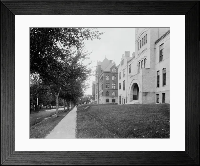 Framed Print : Madison, Wis. Chemical Laboratory and Science Hall, between 1880 and 1899. Creator: Unknown Framed Print : Madison, Wis. Chemical Laboratory and Science Hall, between 1880 and 1899. Creator: Unknown