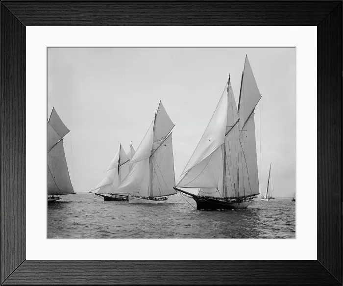 Framed Print : Start, Goelet Cup Race, August 5, 1887, 1887 Aug 5. Creator: Unknown Framed Print : Start, Goelet Cup Race, August 5, 1887, 1887 Aug 5. Creator: Unknown