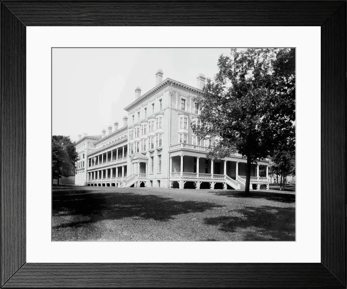 Framed Print : Madison, Wis. Woman's Hall, between 1880 and 1899. Creator: Unknown Framed Print : Madison, Wis. Woman's Hall, between 1880 and 1899. Creator: Unknown